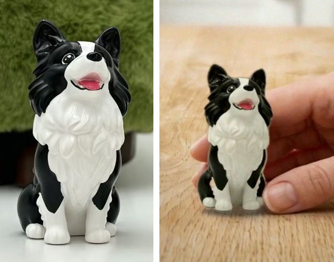 实拍样品与片中手办对照